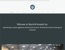 Tablet Screenshot of mayrichkennels.com